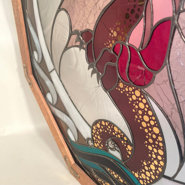 Stained Glass Dragon Framed - Big Reuse