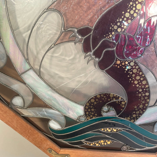 Stained Glass Dragon Framed - Big Reuse